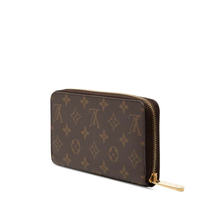 Louis Vuitton Monogram Zippy Long Wallet Brown Very good condition - Back View