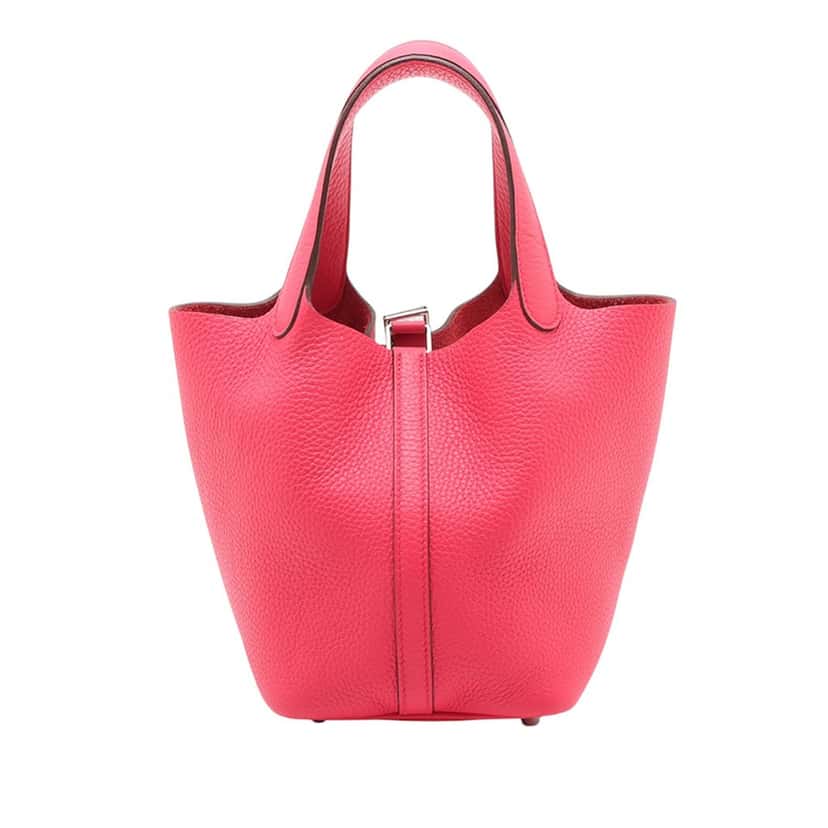 Hermès Clemence Picotin Lock 18 Pink Leather Very good condition - Back View