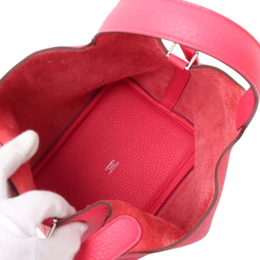 Hermès Clemence Picotin Lock 18 Pink Leather Very good condition - Box View