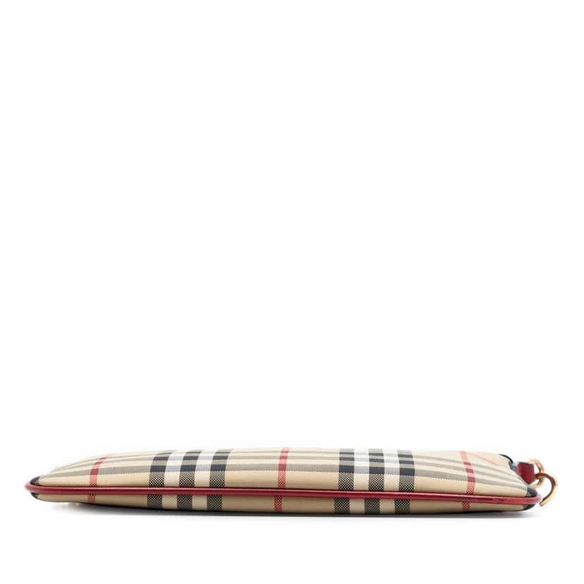 Burberry Haymarket Check Canvas Peyton Crossbody Beige Very good condition - Inside View