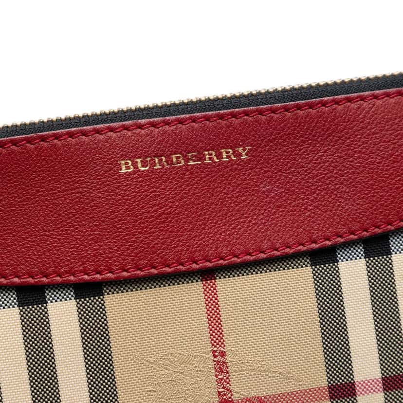 Burberry Haymarket Check Canvas Peyton Crossbody Beige Very good condition - Box View