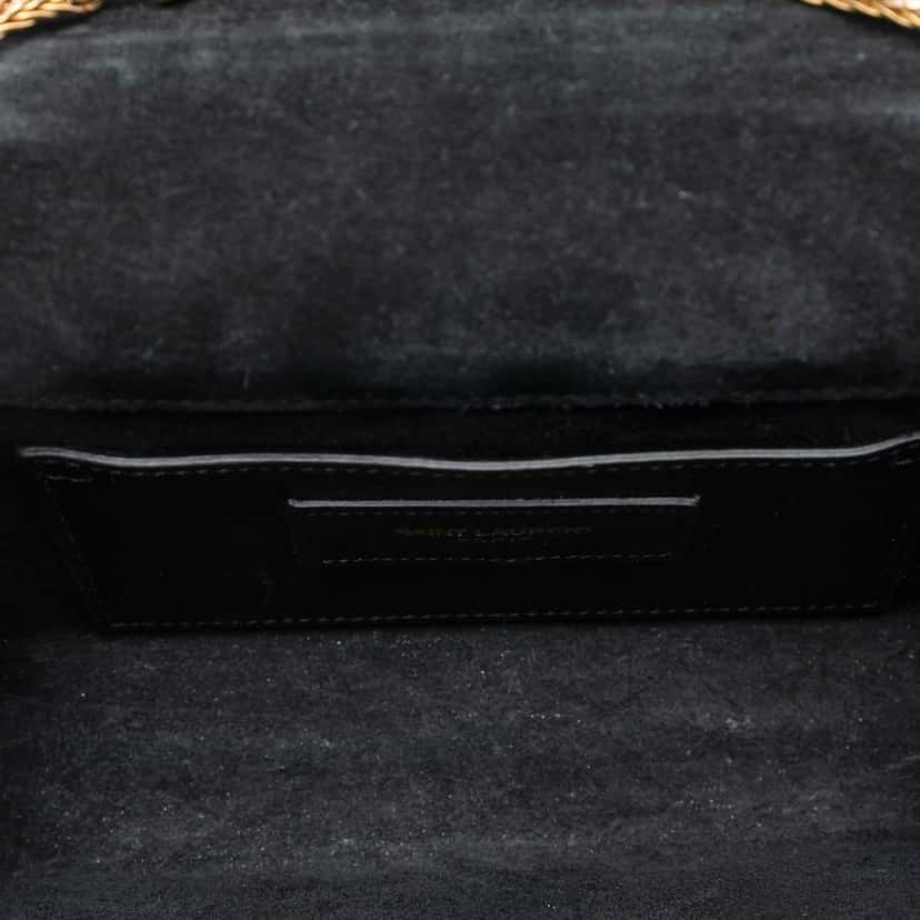 Saint Laurent Small Leather Monogram Kate Tassel Crossbody Black Leather Very good condition - Model View