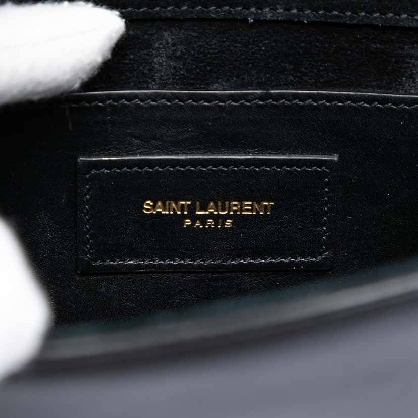 Saint Laurent Small Leather Monogram Kate Tassel Crossbody Black Leather Very good condition - Box View