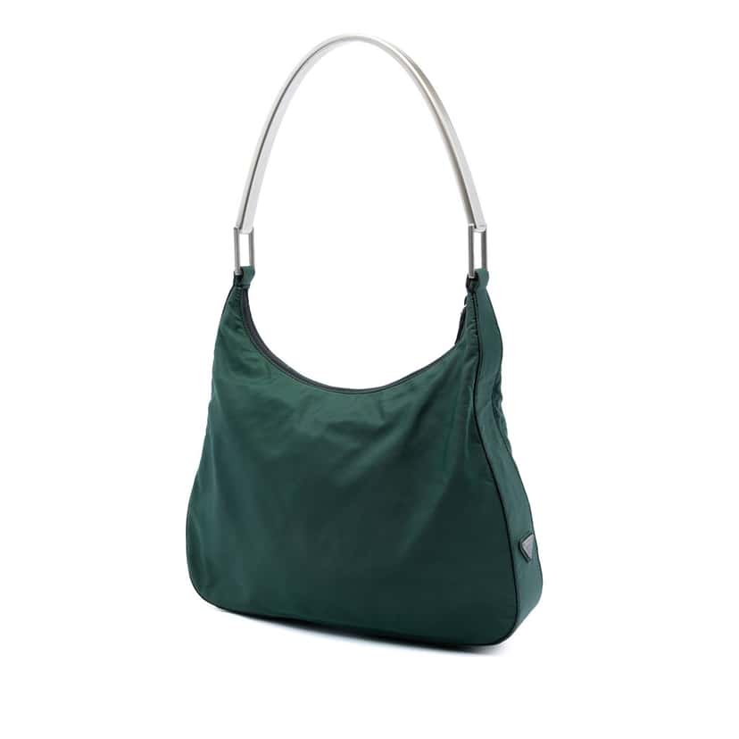 Prada Tessuto Shoulder Bag Green Very good condition - Back View