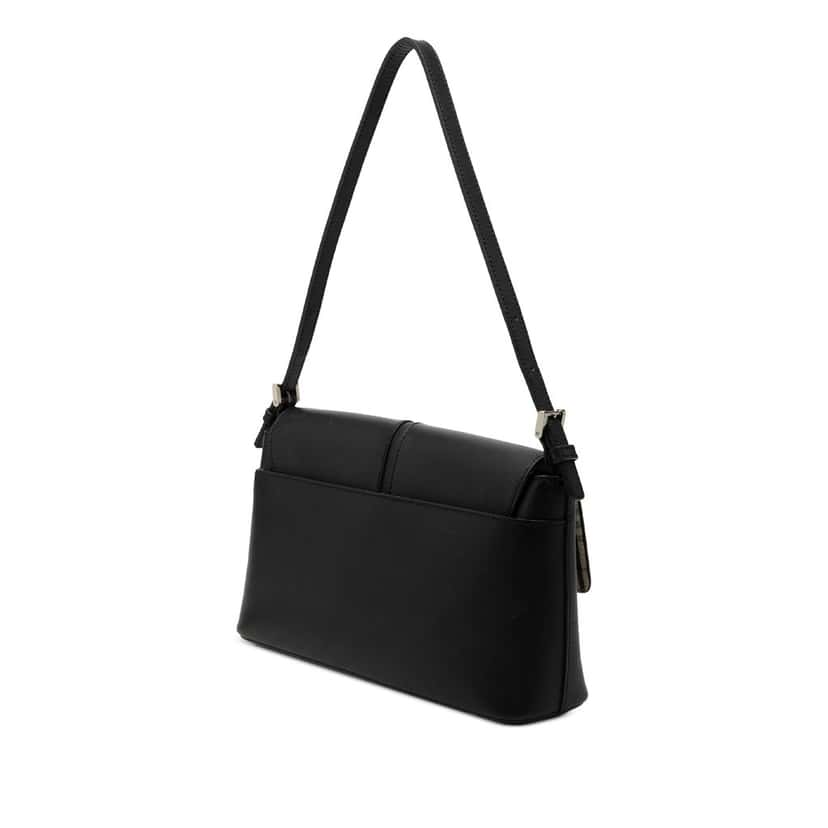 Burberry Leather Flap Shoulder Bag Black Leather Very good condition - Back View