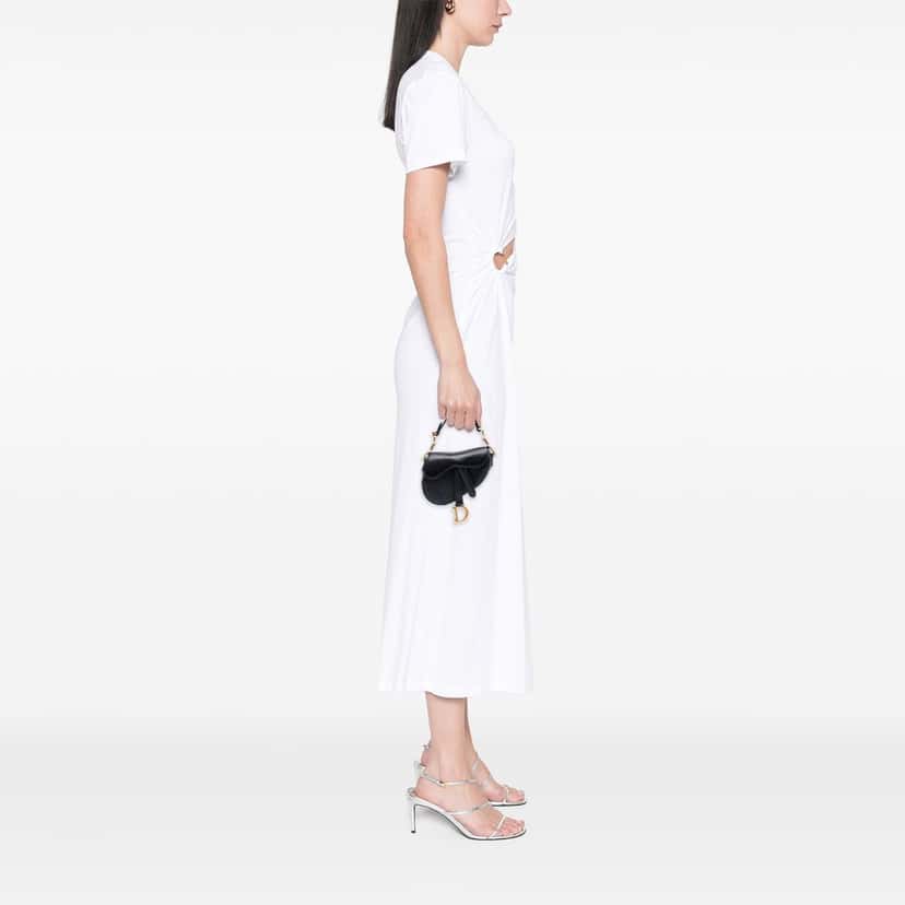 Dior Micro Goatskin Saddle Bag Black Leather Very good condition - Box View