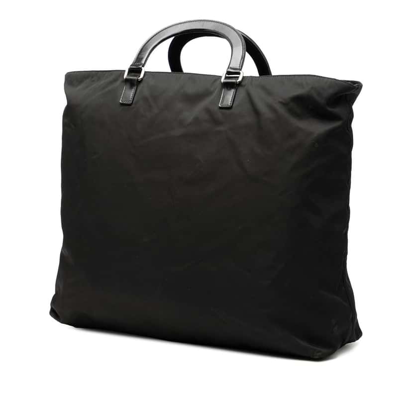 Prada Tessuto Canapa Logo Satchel Black Very good condition - Back View