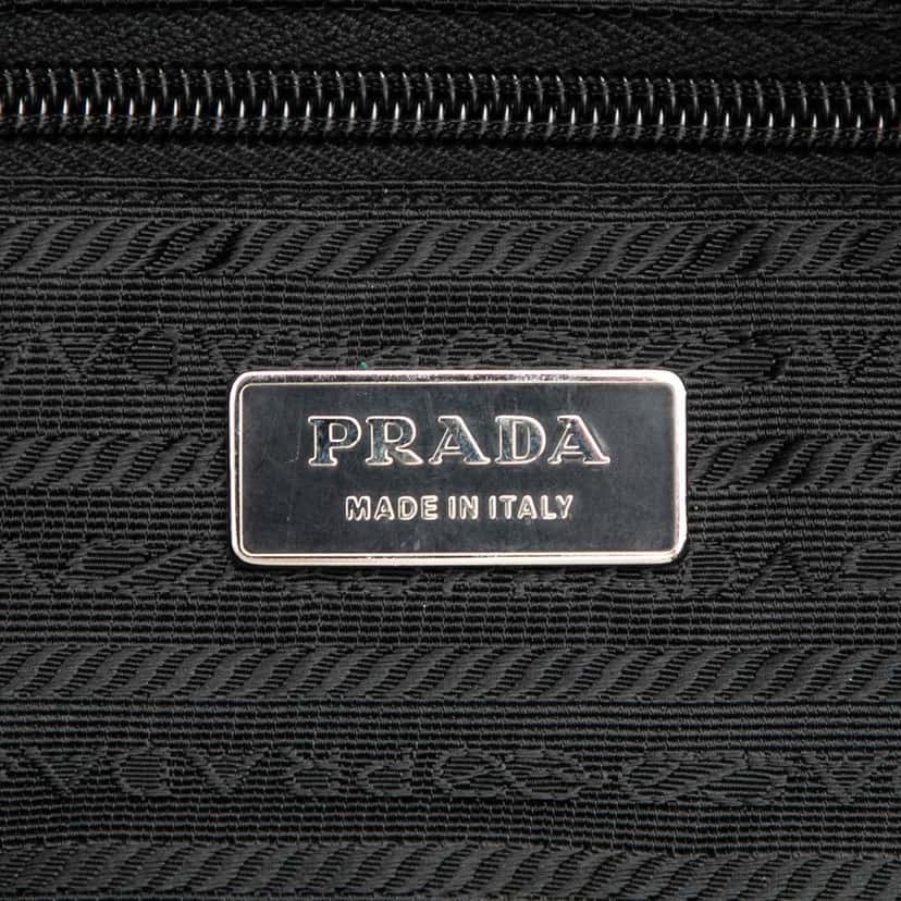 Prada Tessuto Canapa Logo Satchel Black Very good condition - Box View