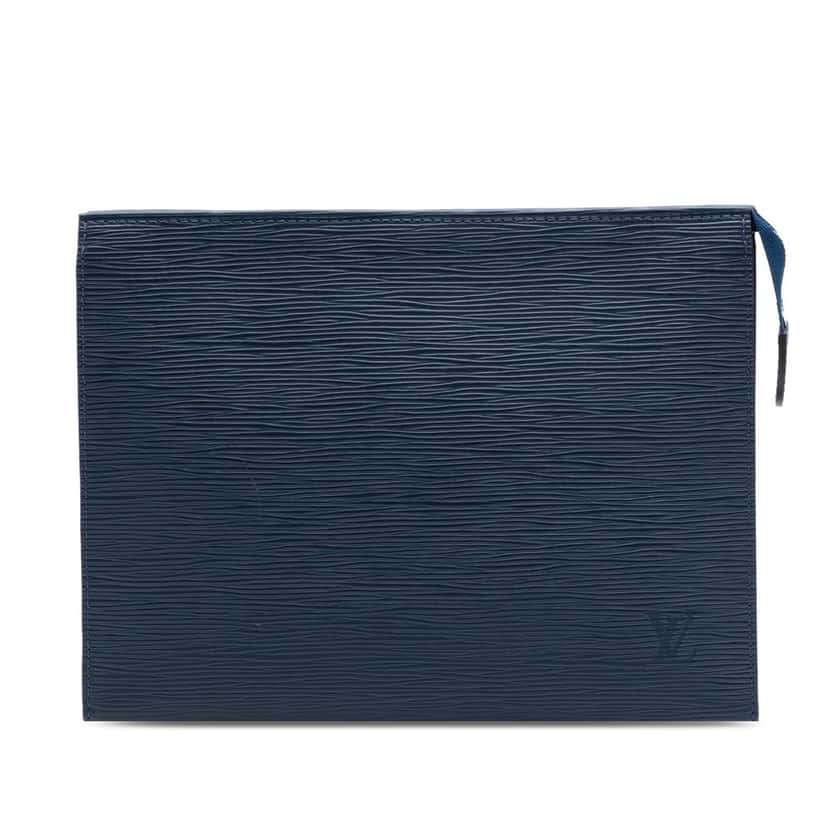 Louis Vuitton Epi Toiletry Pouch 26 Blue Leather Very good condition - Front View