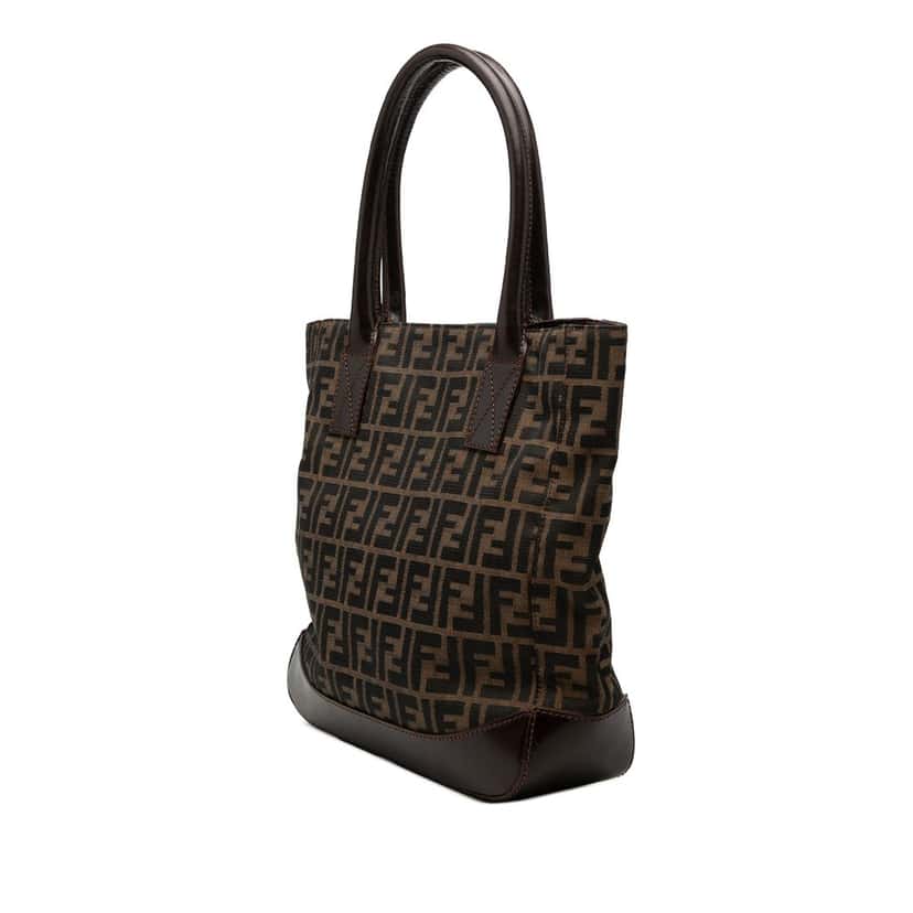 Fendi Zucca Canvas Tote Brown Very good condition - Back View