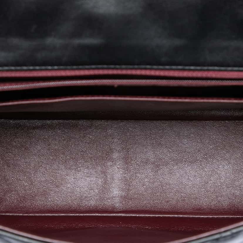 Chanel Jumbo Classic Lambskin Single Flap Black Leather Very good condition - Model View
