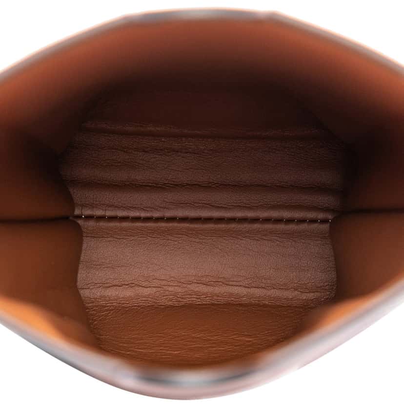 Loewe Smooth Calfskin Anagram Phone Pouch Brown Leather Very good condition - Model View