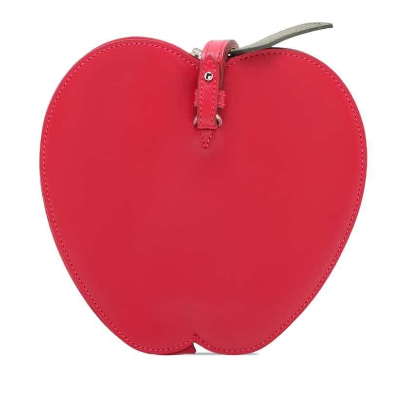 Hermès Tadelakt Tutti Frutti Pommes Clutch Red Leather Very good condition - Back View