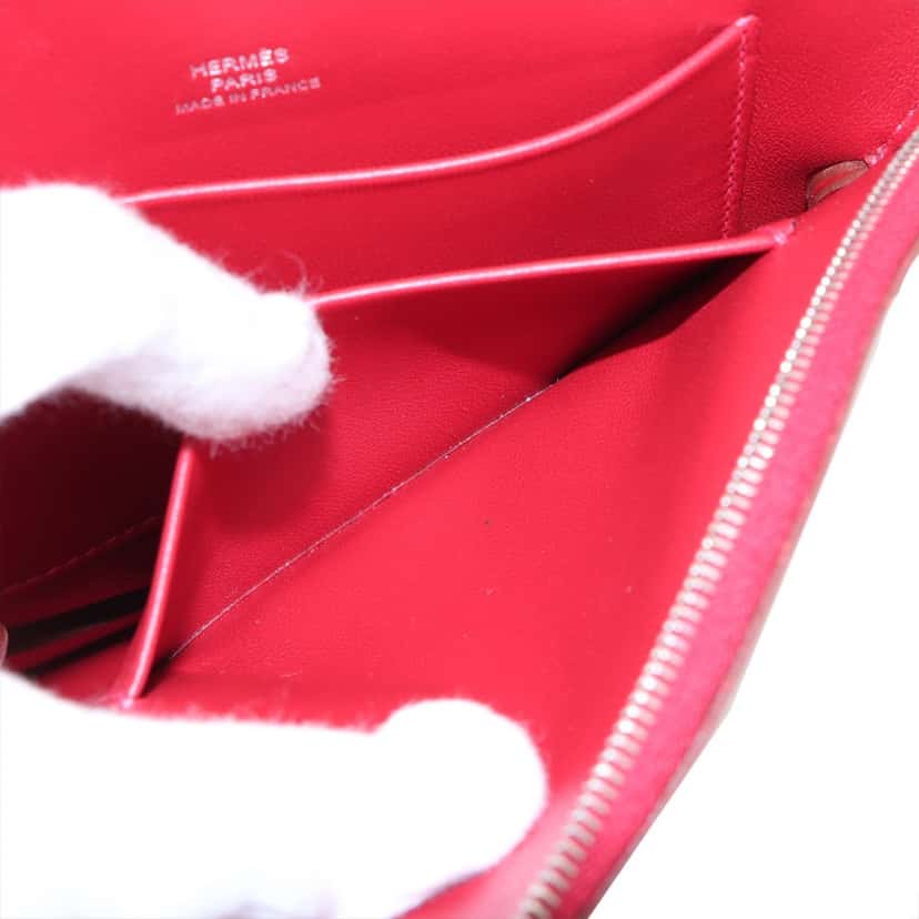 Hermès Tadelakt Tutti Frutti Pommes Clutch Red Leather Very good condition - Model View
