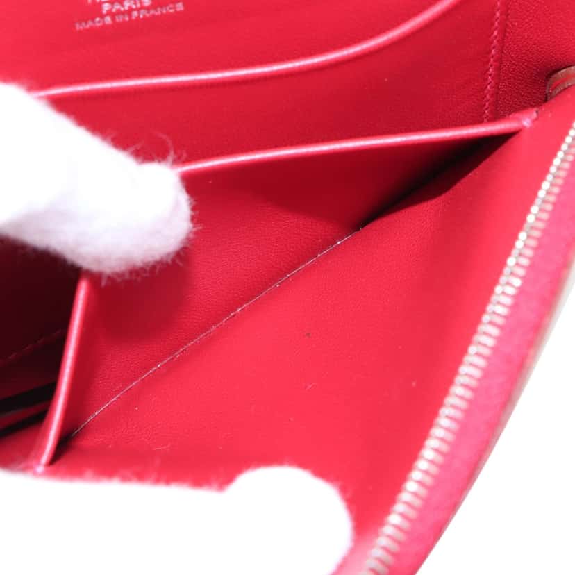 Hermès Tadelakt Tutti Frutti Pommes Clutch Red Leather Very good condition - Box View