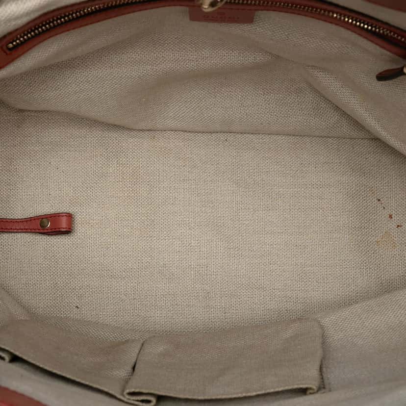 Gucci Medium Canvas Craft Tote Beige Very good condition - Model View