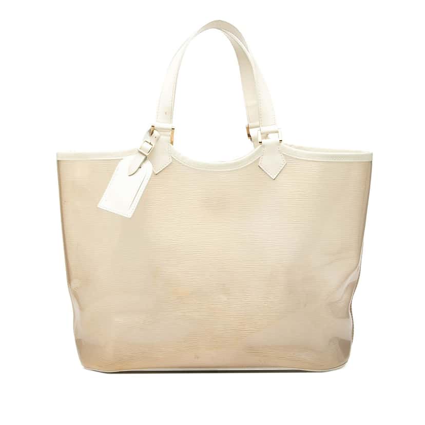 Louis Vuitton Epi Plage Lagoon Bay GM White Plastic Very good condition - Front View