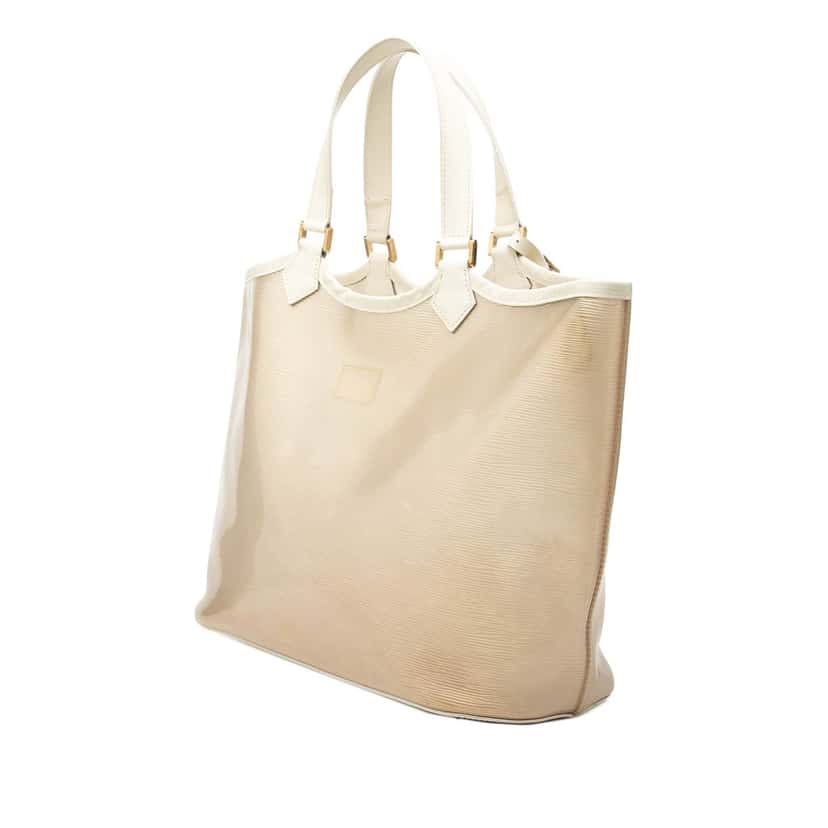 Louis Vuitton Epi Plage Lagoon Bay GM White Plastic Very good condition - Back View