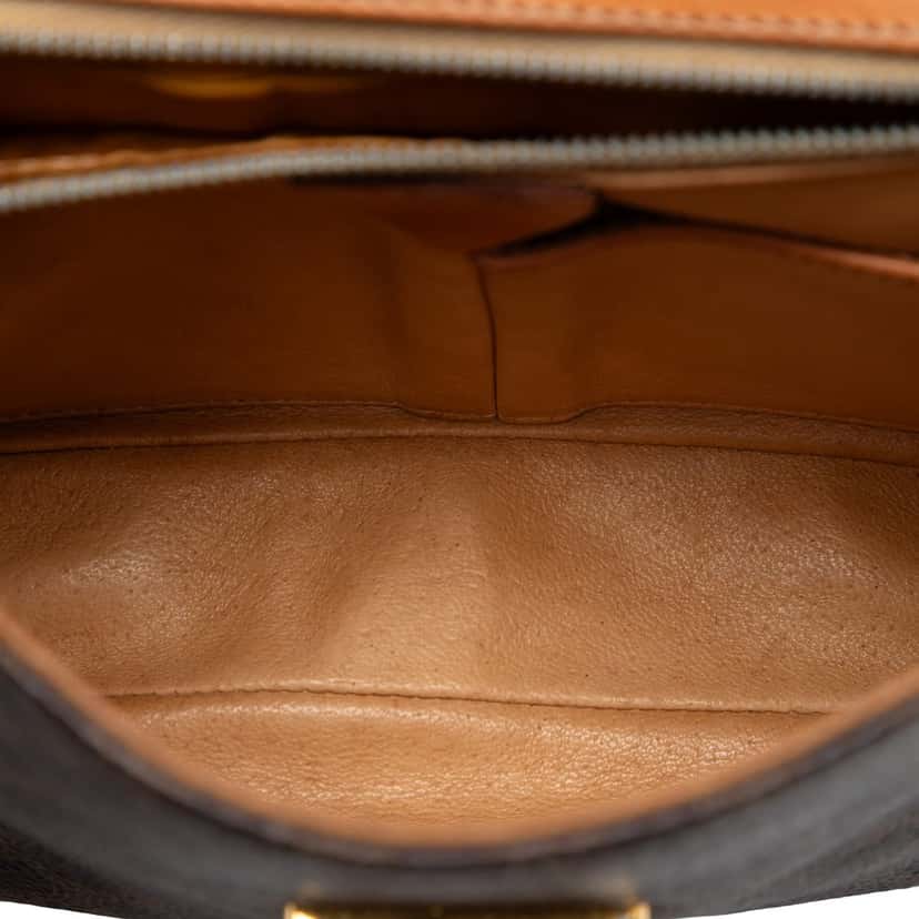 Celine Macadam Coated Canvas Crossbody Brown Very good condition - Model View