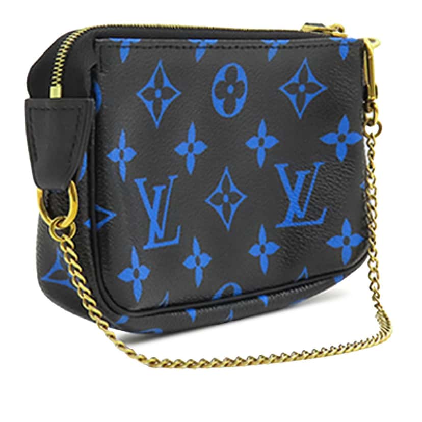 Louis Vuitton Colored Monogram Mini Pochette Accessories Black Very good condition - Back View