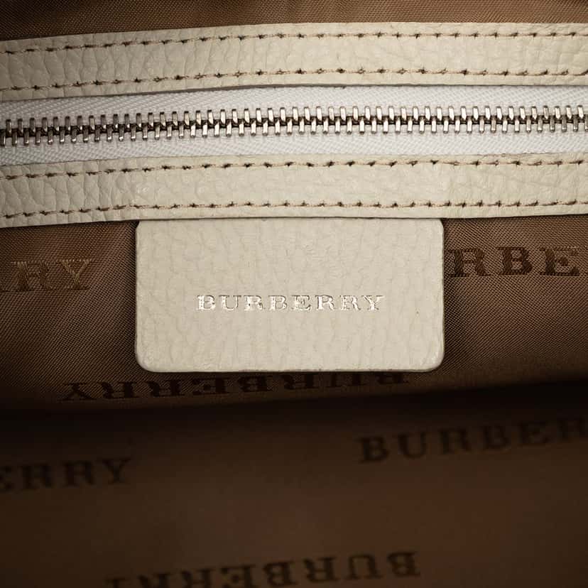 Burberry Nova Check Trimmed Canvas Shoulder Bag Beige Very good condition - Box View