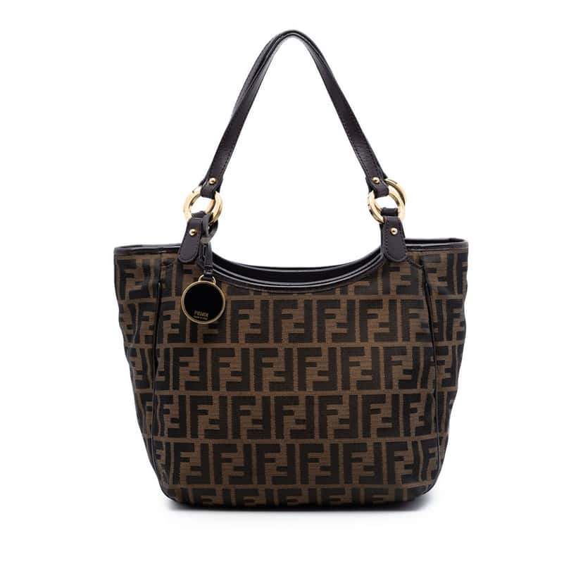 Fendi Zucca Canvas Chef Tote Brown Very good condition - Front View