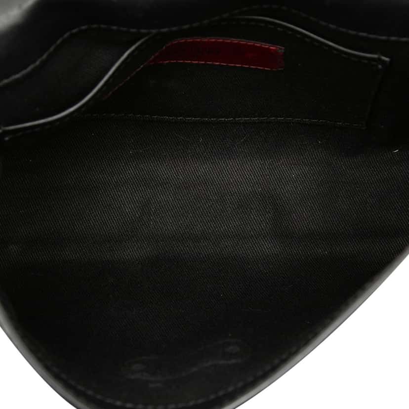 Valentino Small Leather Rockstud Flap Crossbody Black Leather Very good condition - Model View
