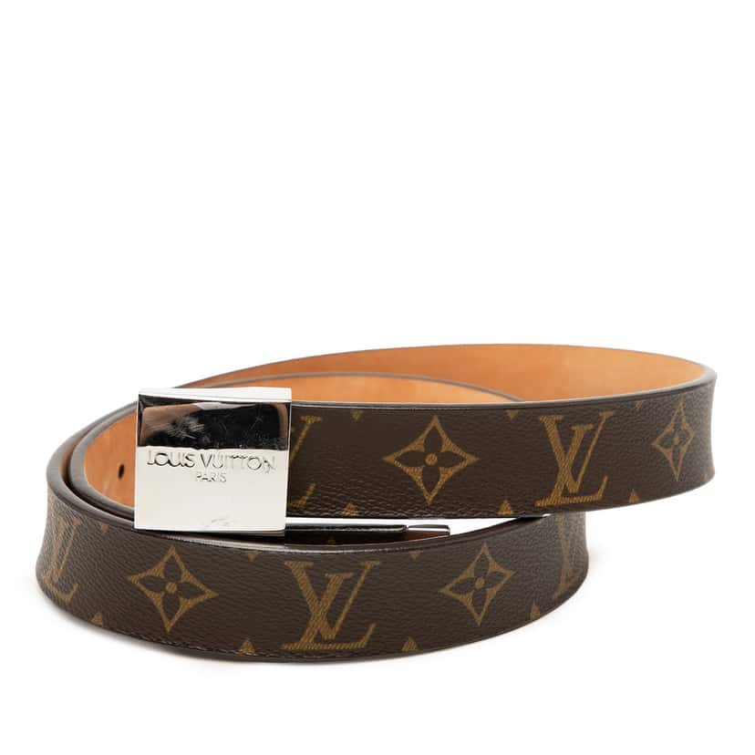 Louis Vuitton Monogram Ceinture Belt Brown Very good condition - Front View