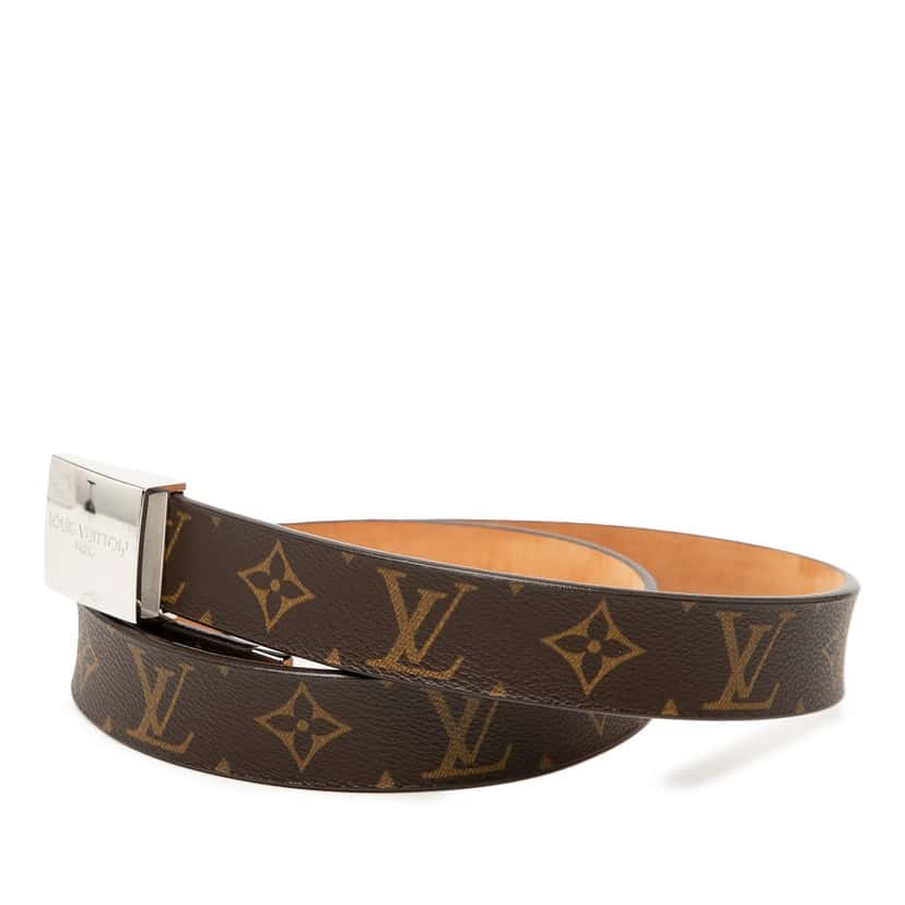 Louis Vuitton Monogram Ceinture Belt Brown Very good condition - Back View