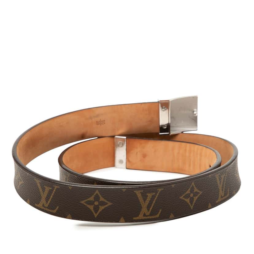 Louis Vuitton Monogram Ceinture Belt Brown Very good condition - Inside View