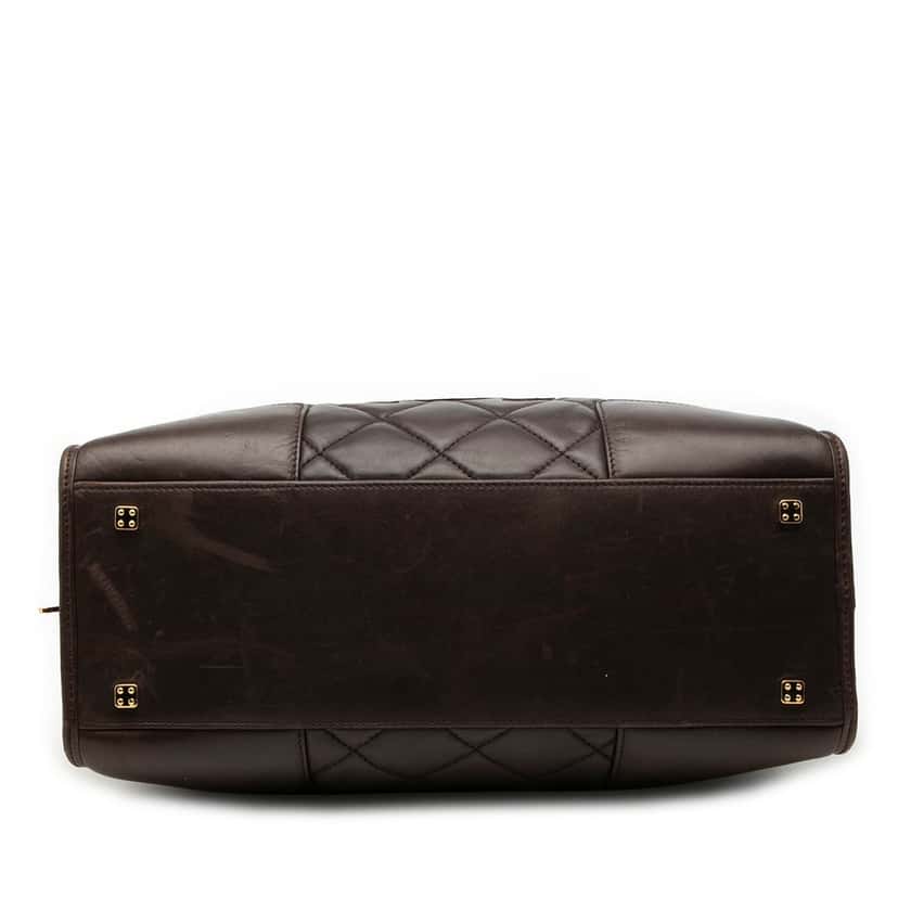 Loewe Quilted Leather Amazona 36 Brown Leather Very good condition - Inside View