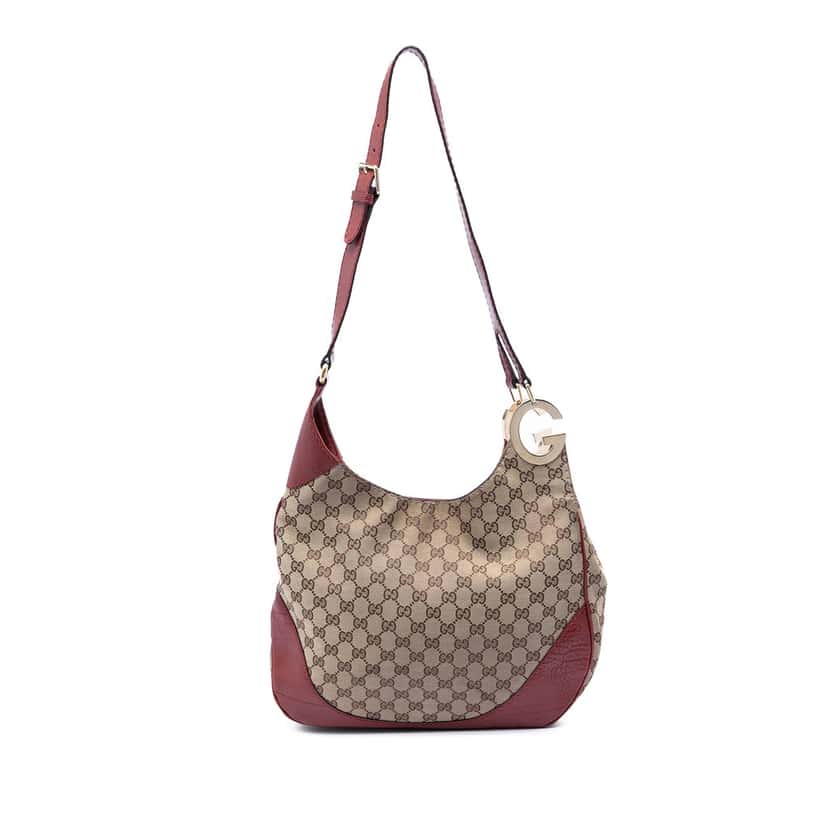 Gucci GG Canvas Charlotte Crossbody Beige Very good condition - Front View