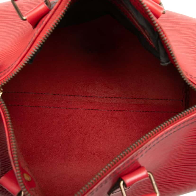 Louis Vuitton Epi Speedy 25 Red Leather Very good condition - Model View