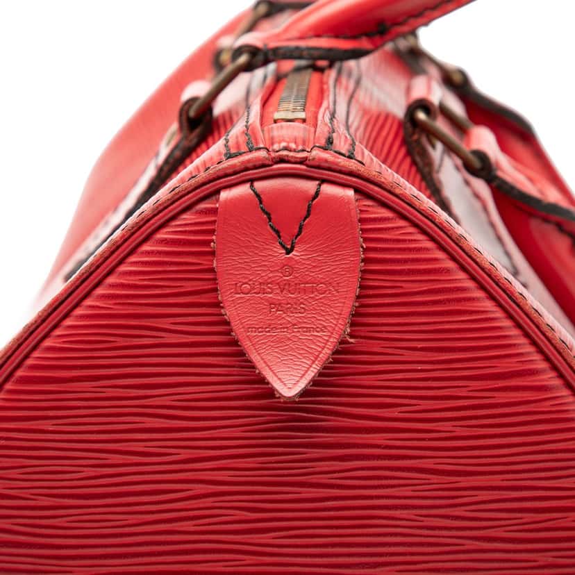 Louis Vuitton Epi Speedy 25 Red Leather Very good condition - Box View