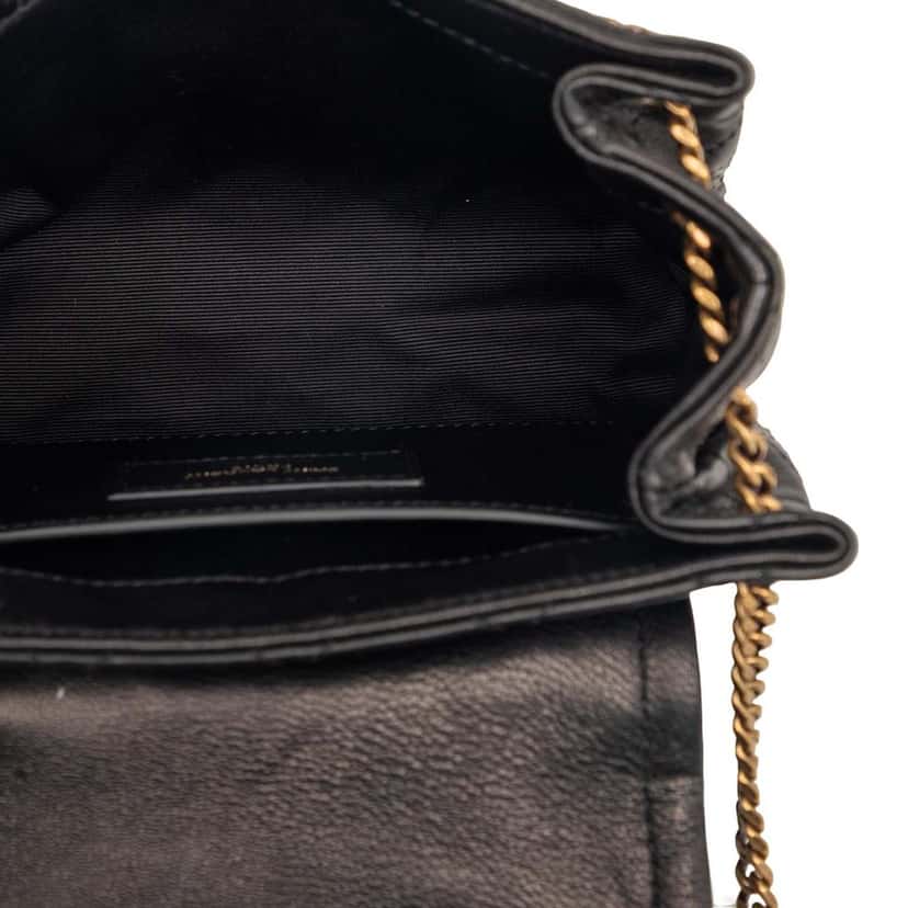 Saint Laurent Mini Quilted Lambskin Monogram Nolita Bag Black Leather Very good condition - Model View