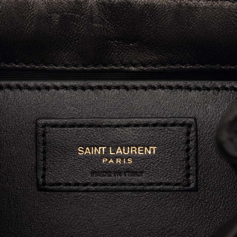 Saint Laurent Mini Quilted Lambskin Monogram Nolita Bag Black Leather Very good condition - Box View