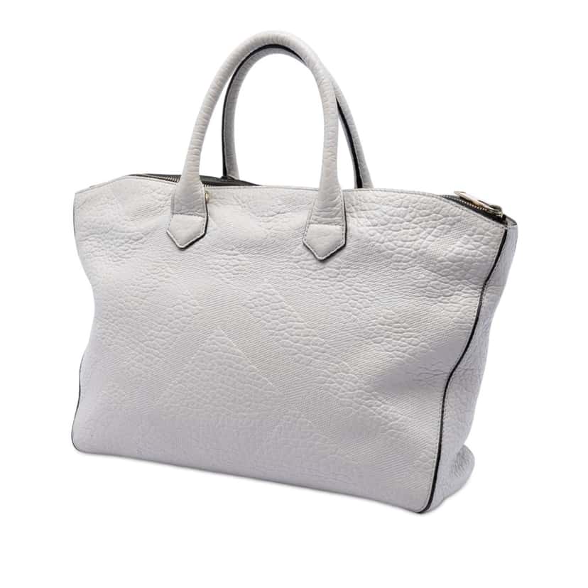 Burberry Embossed Leather Dewsbury Satchel Other Leather Very good condition - Back View