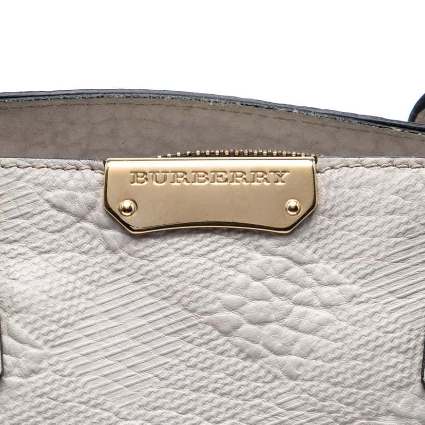 Burberry Embossed Leather Dewsbury Satchel Other Leather Very good condition - Box View
