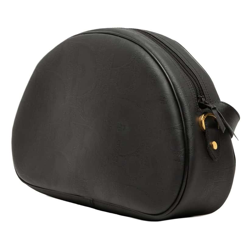 Dior Oblique Trotter Coated Canvas Crossbody Black Very good condition - Back View