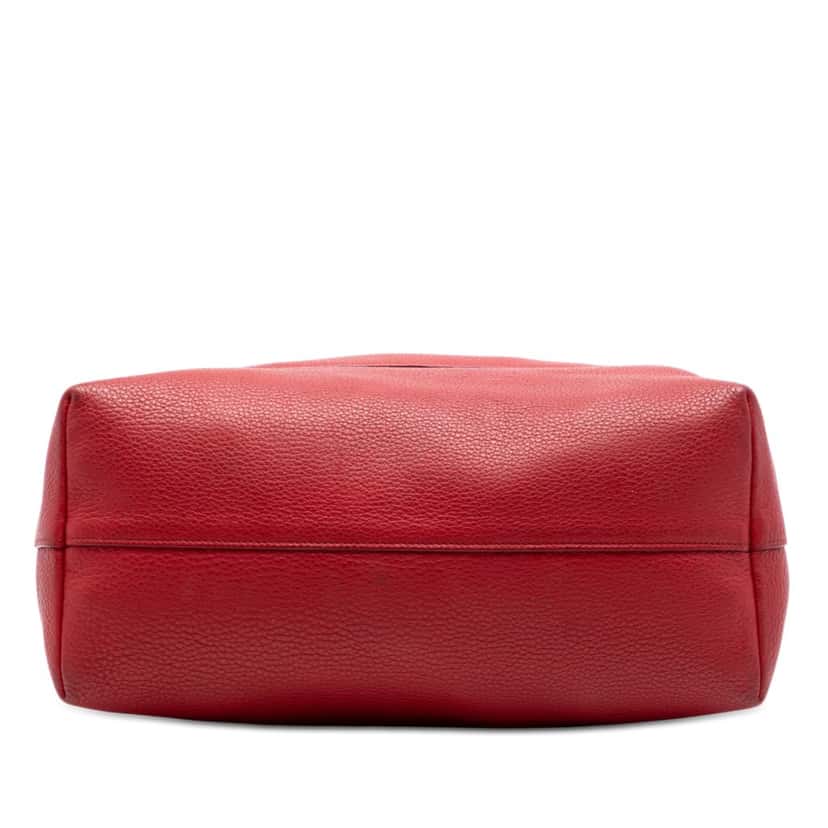 Prada Vitello Daino Front Pocket Convertible Tote Red Leather Very good condition - Inside View