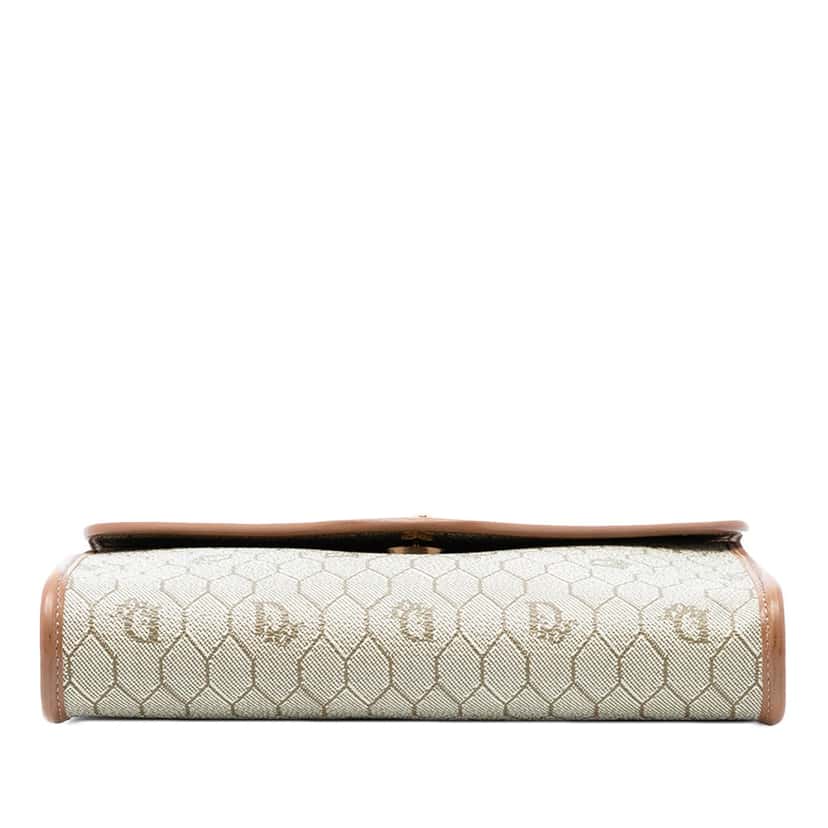 Dior Honeycomb Coated Canvas Chain Crossbody Beige Very good condition - Inside View