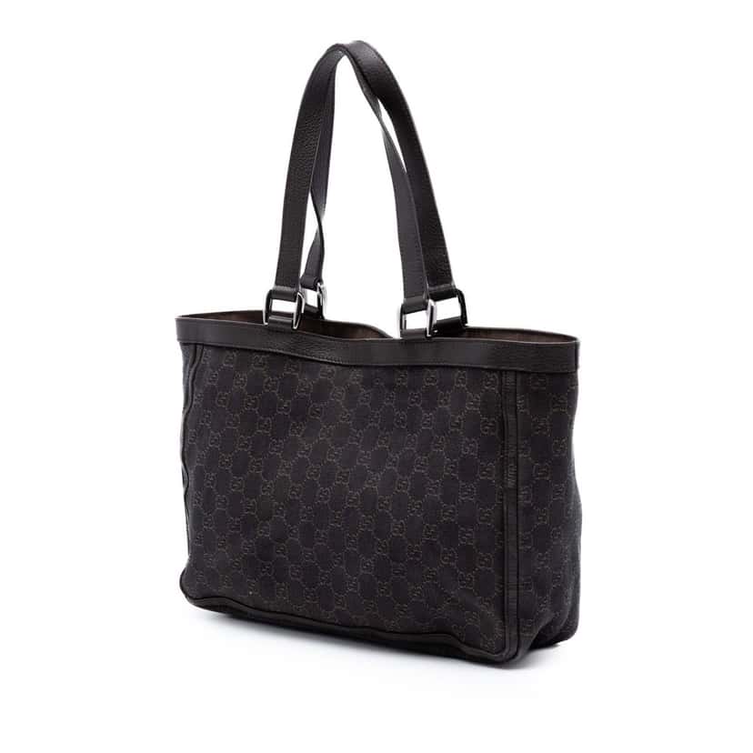 Gucci GG Canvas Abbey D Ring Pocket Tote Brown Very good condition - Back View