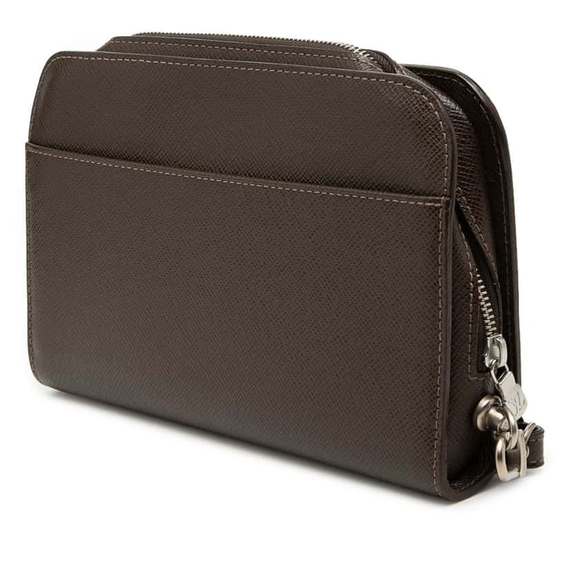 Louis Vuitton Taiga Pochette Baikal Brown Leather Very good condition - Back View