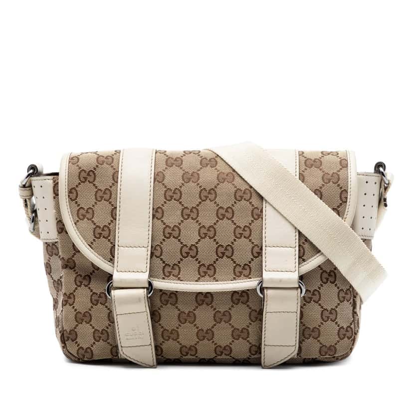 Gucci GG Canvas Crossbody Beige Very good condition - Front View