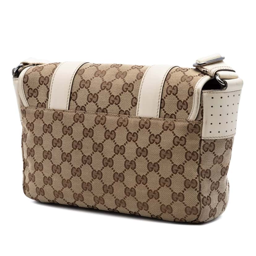 Gucci GG Canvas Crossbody Beige Very good condition - Back View