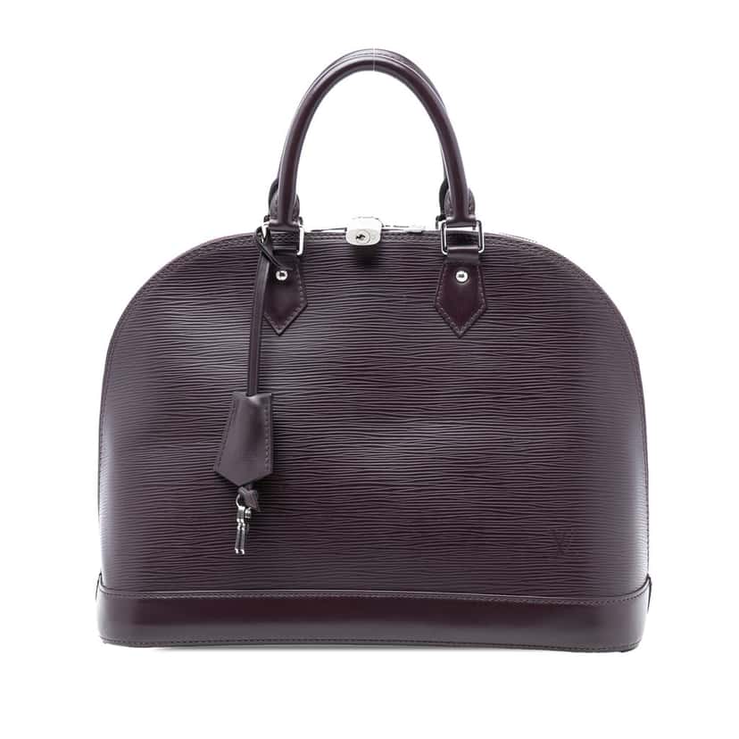 Louis Vuitton Epi Alma MM Purple Leather Very good condition - Front View