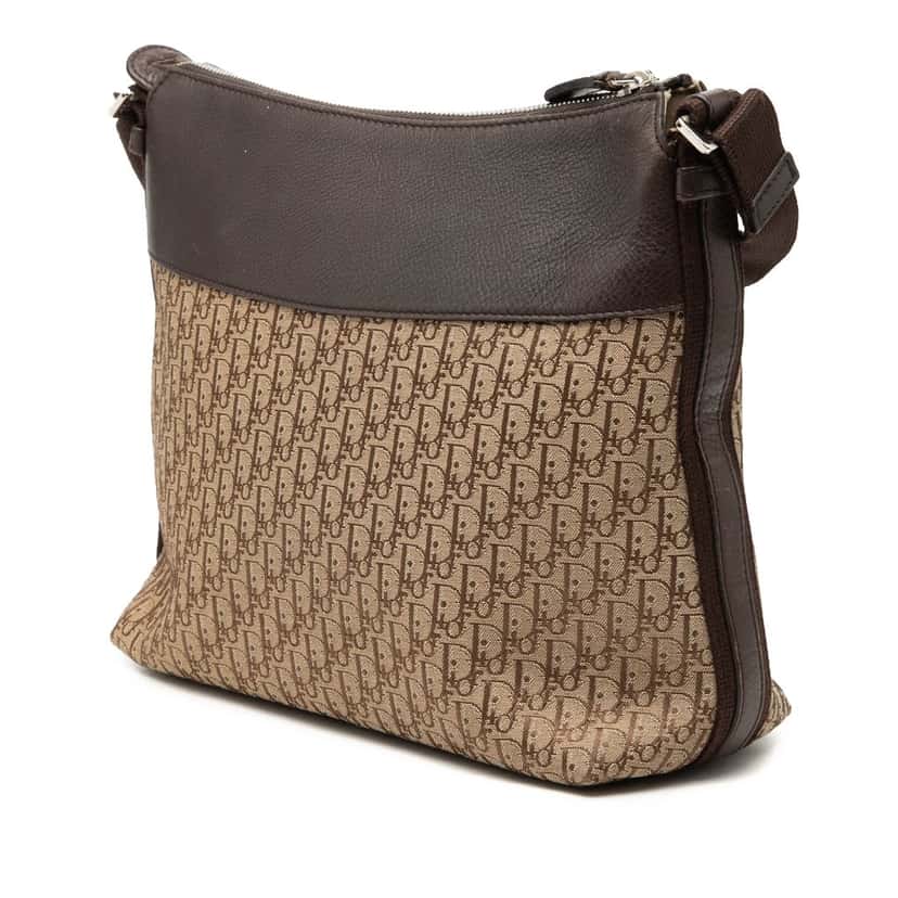 Dior Diorissimo Trotter Canvas Street Chic Crossbody Beige Very good condition - Back View