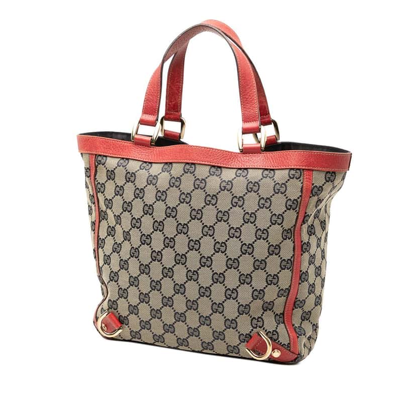 Gucci GG Canvas Abbey D Ring Tote Beige Very good condition - Back View