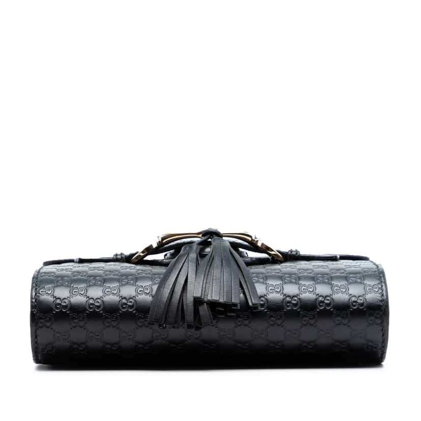 Gucci Mini Microguccissima Emily Crossbody Black Leather Very good condition - Inside View