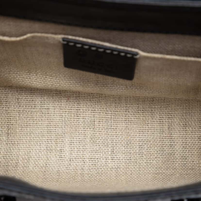 Gucci Mini Microguccissima Emily Crossbody Black Leather Very good condition - Model View